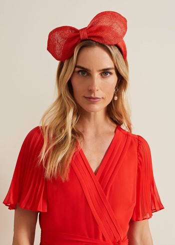 Phase Eight Padded Bow Hats Orange Australia | NE1953482